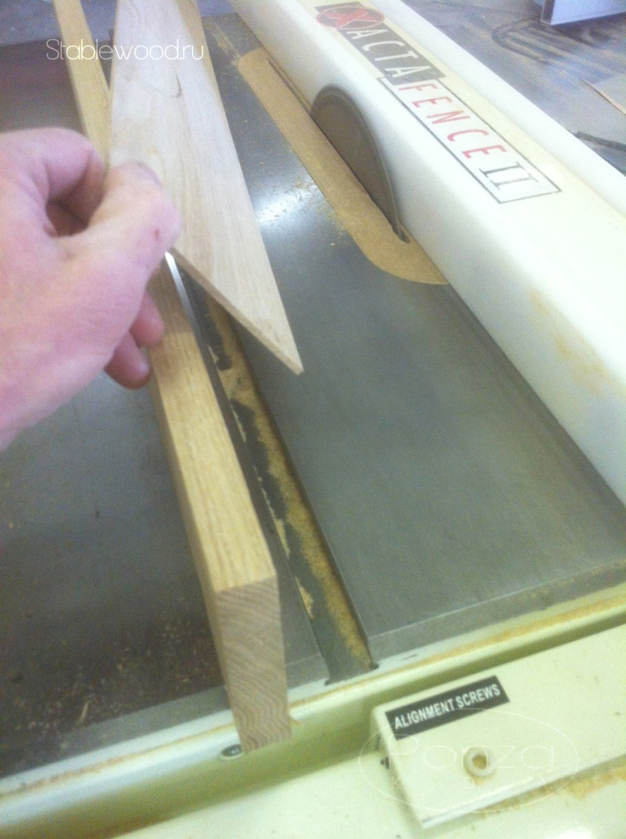 Приклеивание шпона