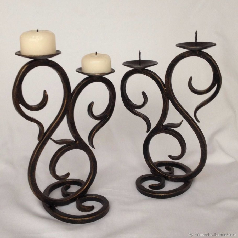 Подсвечники из металла