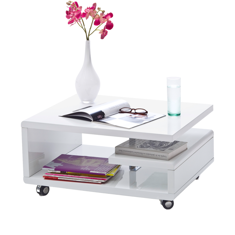Журнальный столик белый хофф
