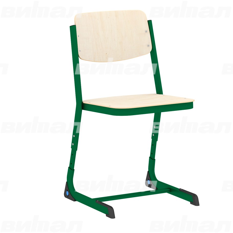 Стул ученический регулируемый на плоскоовальной трубе