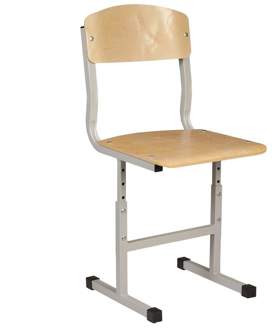 Стул ученический регулируемый по высоте 4-6 группа роста высота 380/420/460