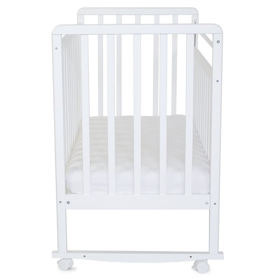 Кровать детская Babyton колесо-качалка белый 310111