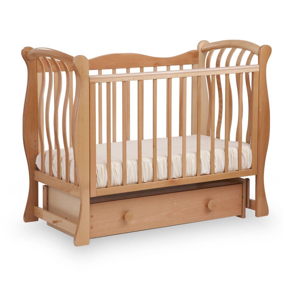 Кроватка Лель (Кубаньлесстрой) Маргаритка би 08.4 (качалка), универсальный маятник