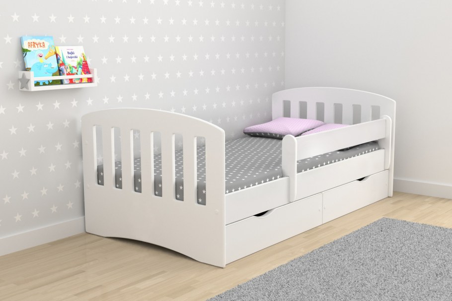 Подростковая кровать столики детям с бортиком классика 160х80