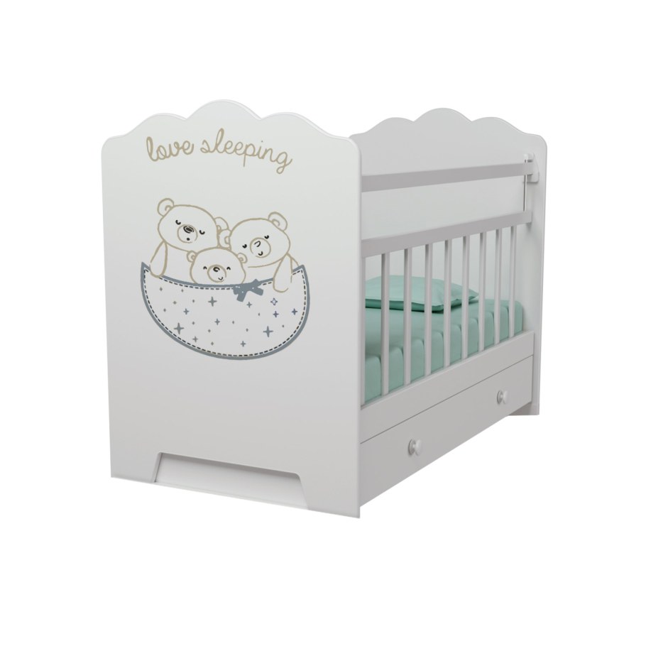 Кроватка ВДК Love sleeping маятник/ящик