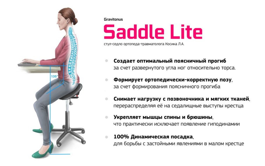 Стул седло Gravitonus