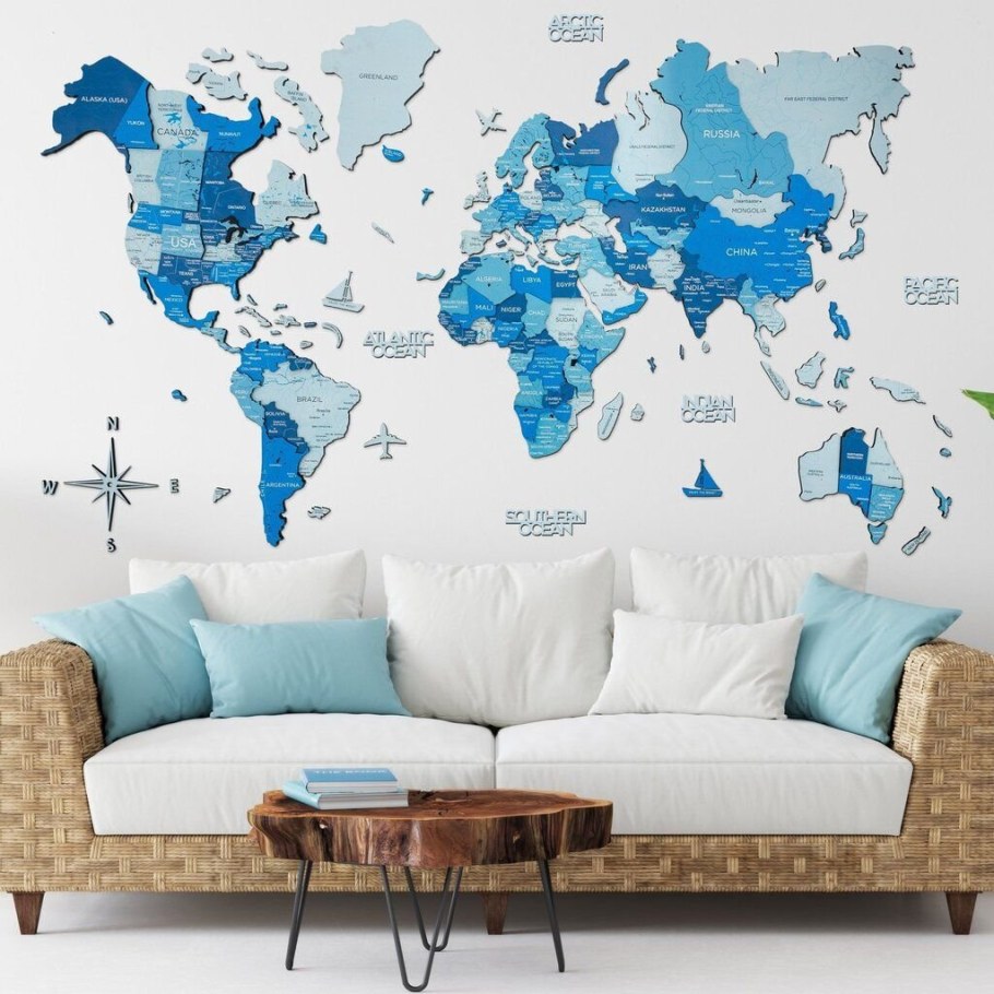 Карта мира на стену фото
