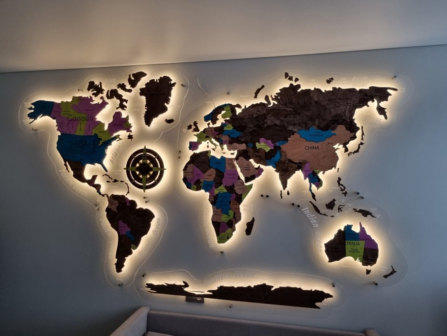 Карта мира многоуровневая 3d