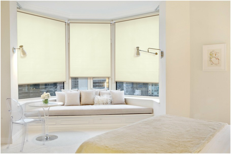 Рулонные шторы на большое окно