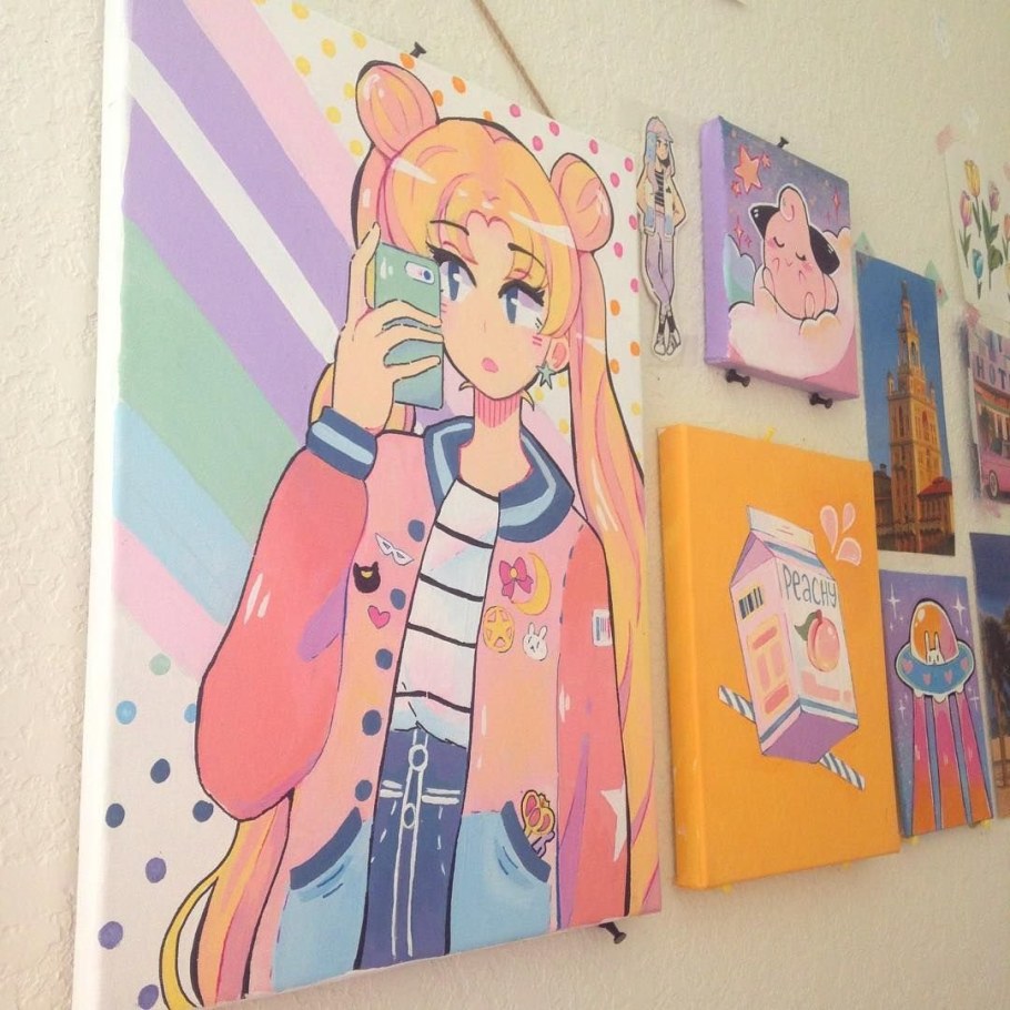 Роспись стен аниме