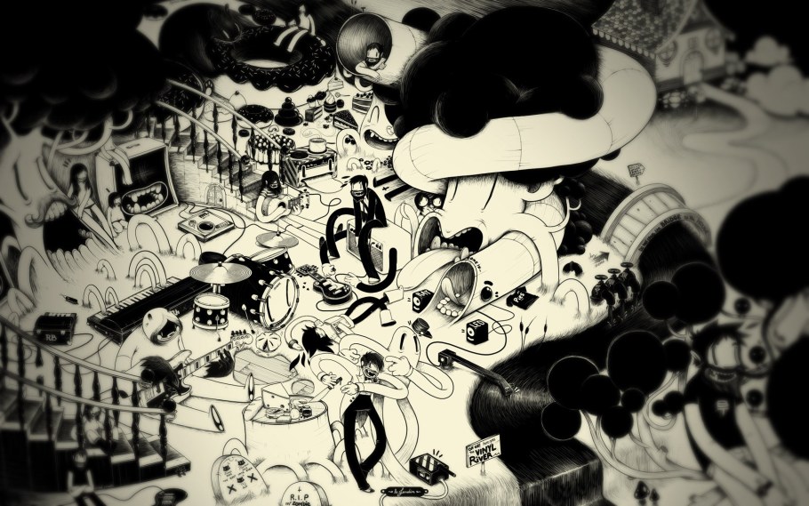 Обои на рабочий стол черно белые стильные