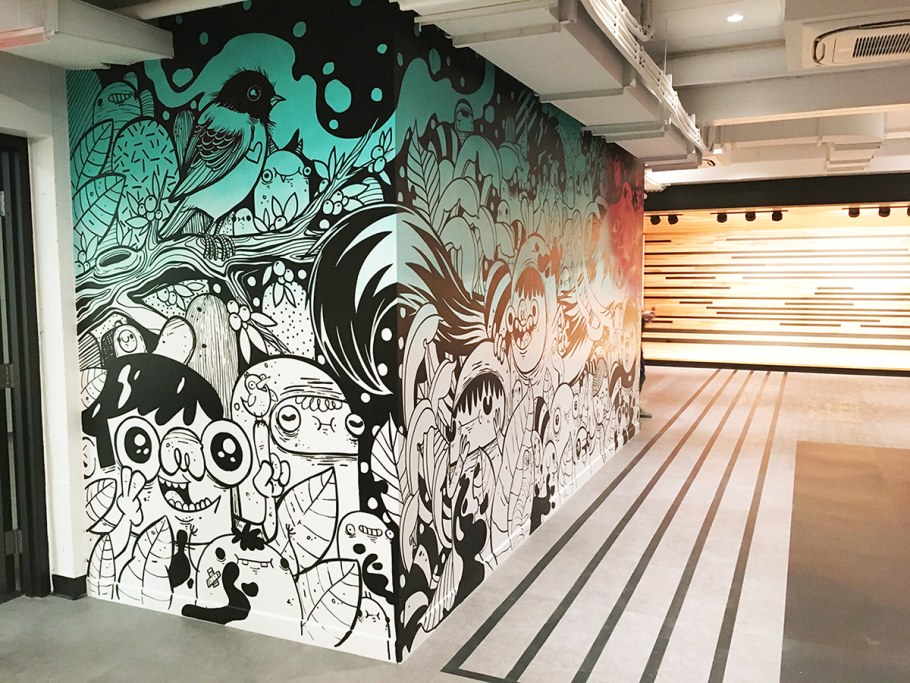 Роспись стен маркером