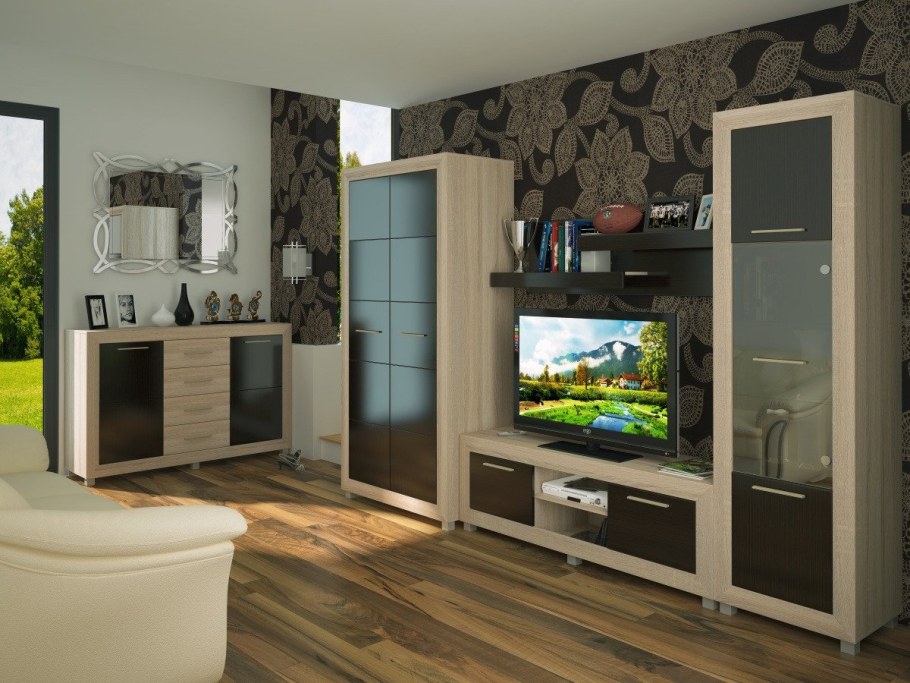 Стенка янтарь мебель