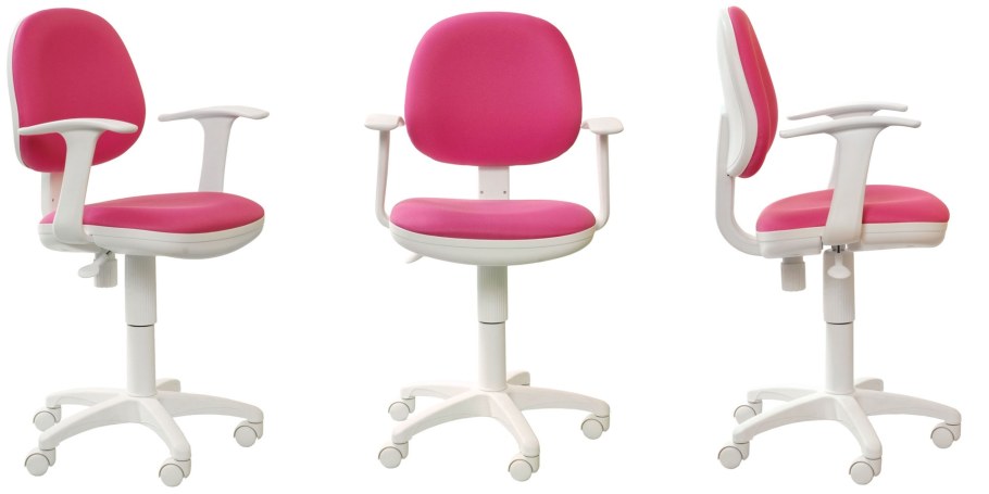 Кресло детское Бюрократ Ch-w356axsn, розовый