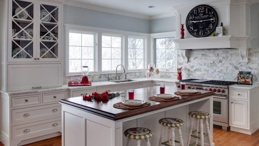 Американская кухня интерьер