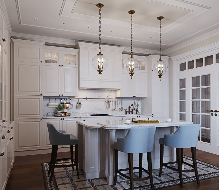 Кухня в стиле американская классика