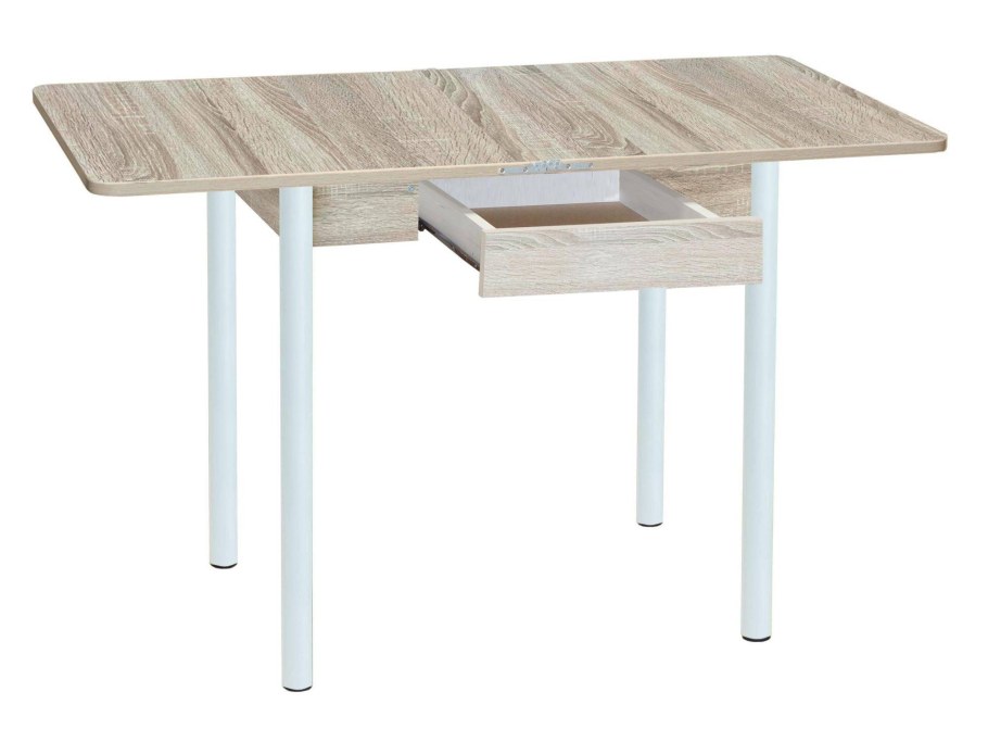 Круглый стол 80 см раздвижной обеденный металл