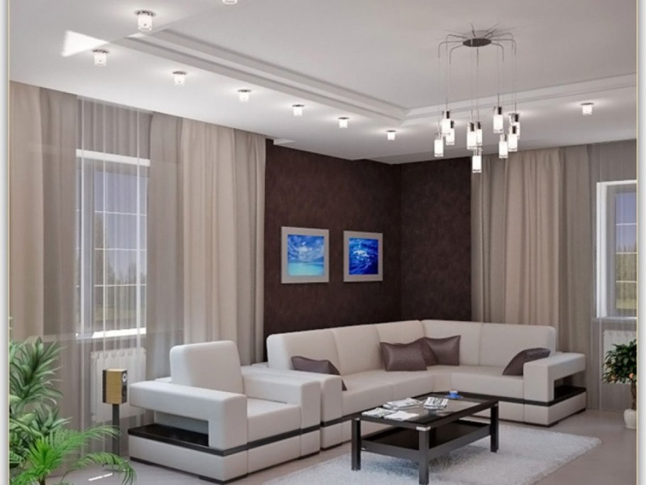 Потолок в гостиной