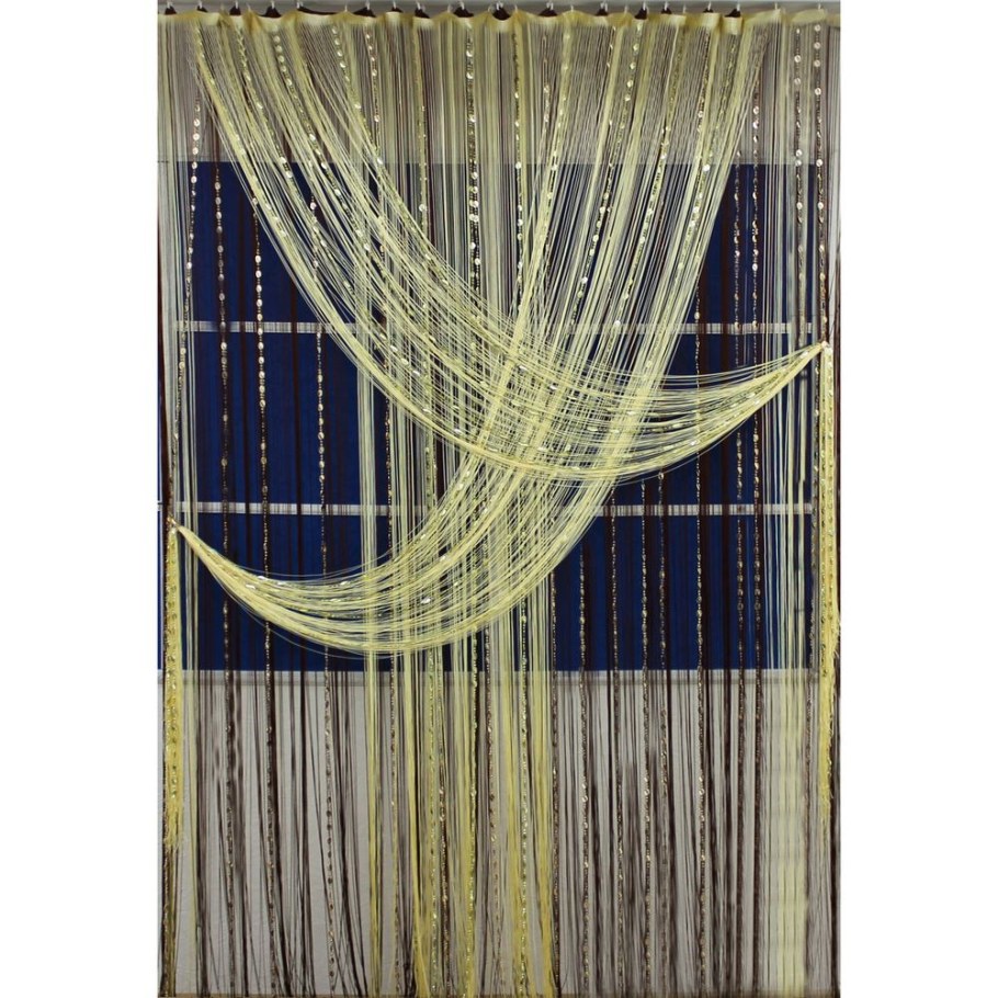 Шторы-нити в интерьере