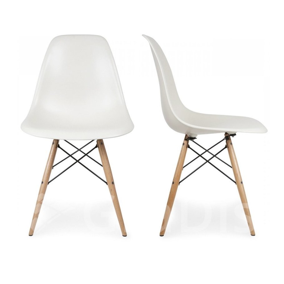 PC-015 White/PC-005 White (60083)/Wooden Legs стул