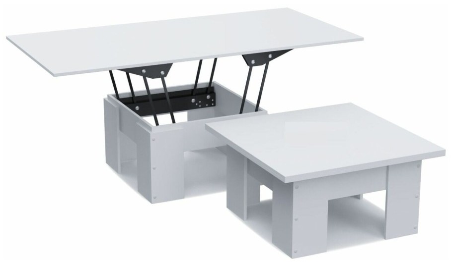 Стол-трансформер журнальный белый бета Гранд