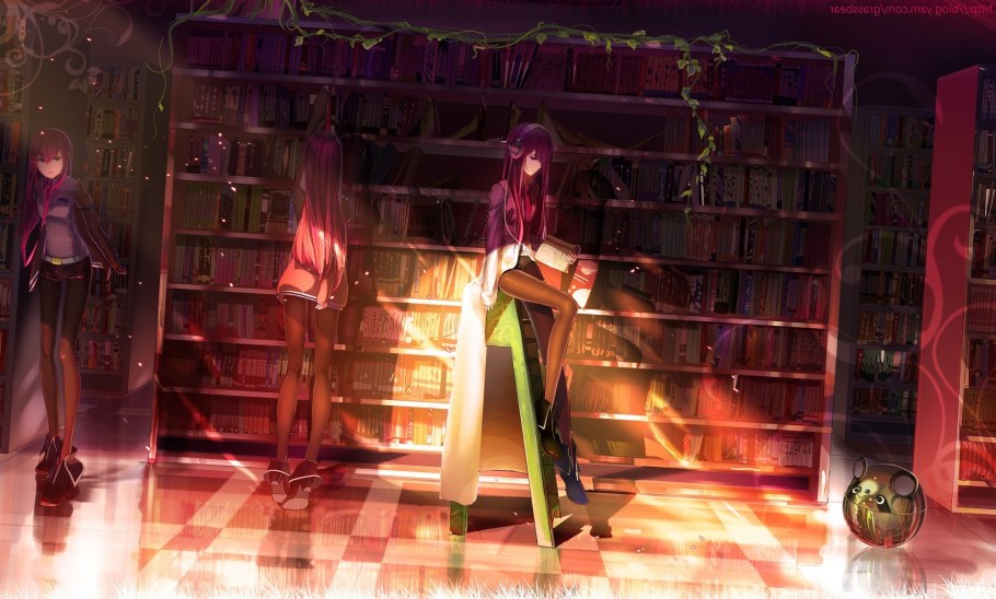 Библиотекарь аниме арт