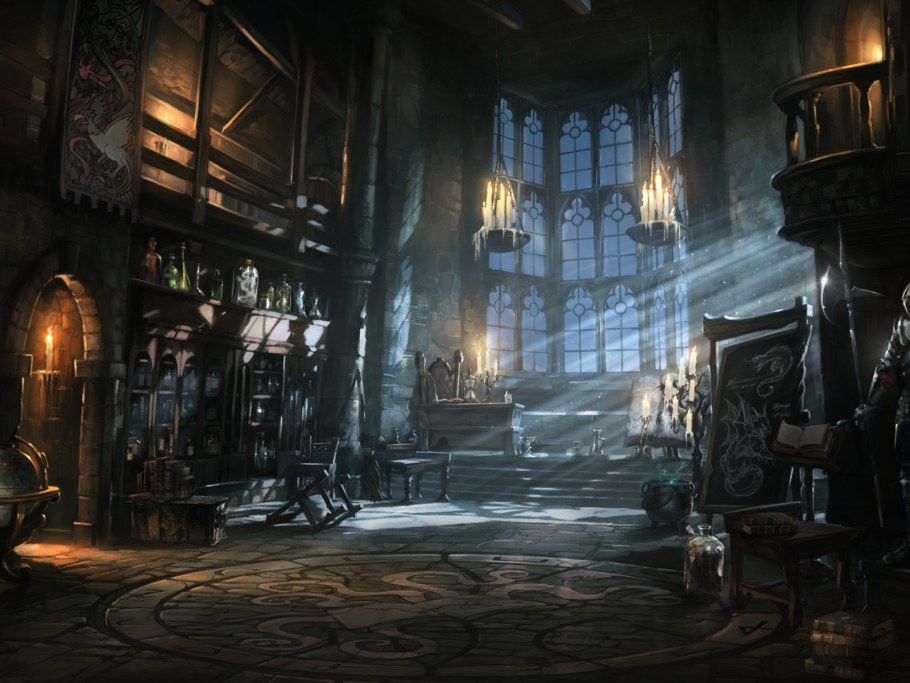 Мрачная комната в замке