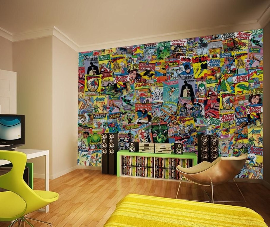 Интерьер с комиксами
