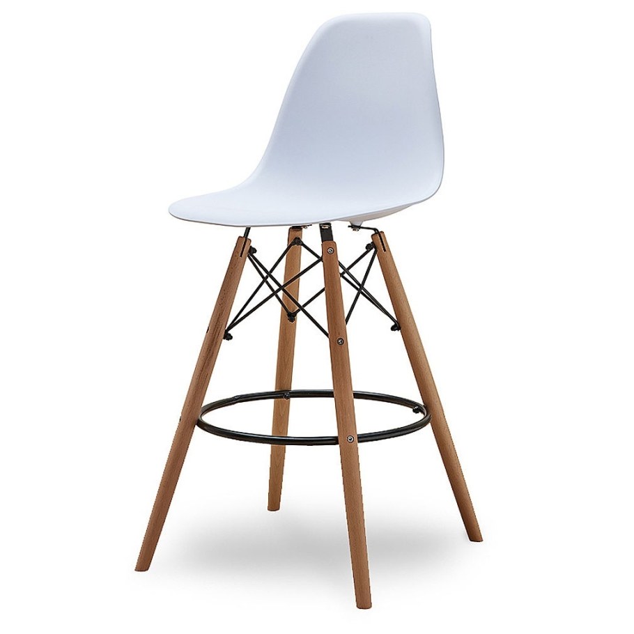 Стул Eames DSW барный белый