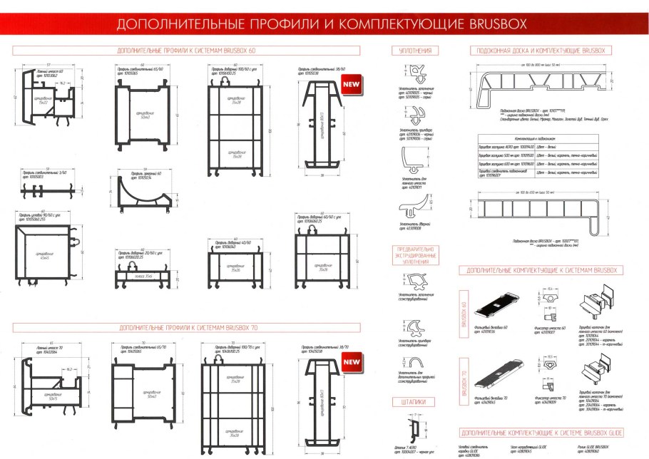 Профиль соединительный 38/60 Брусбокс