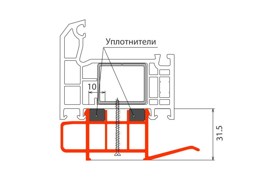 Подстановочный профиль Softline 70