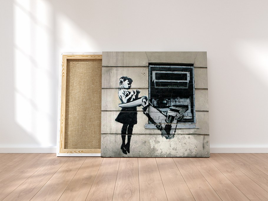 Картины абстракция показать Бенкси бесплатно