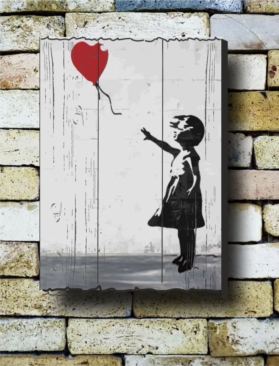 Бэнкси девочка с воздушным