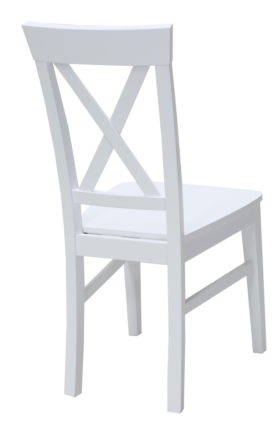 Стул кухонный со спинкой деревянный белый