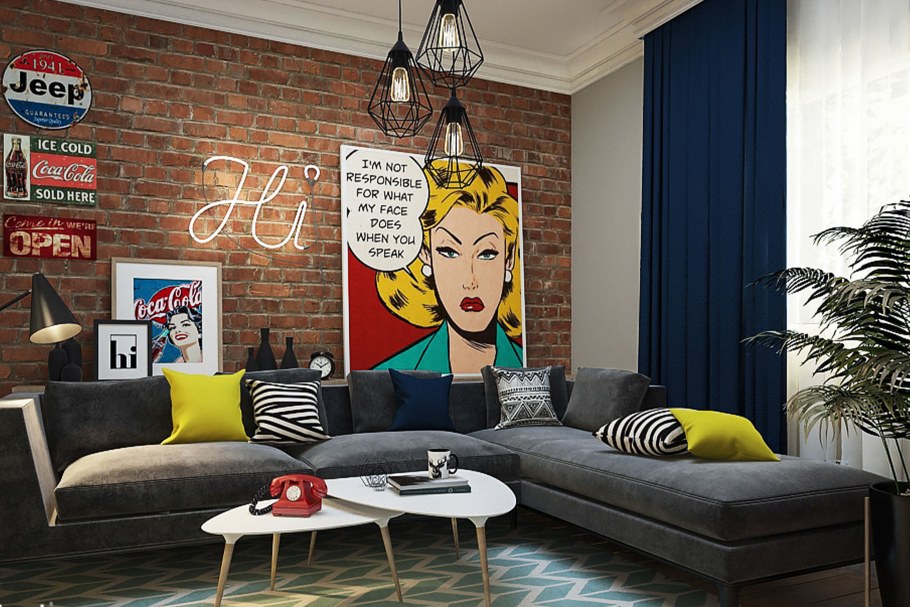 Лофт в стиле поп арт