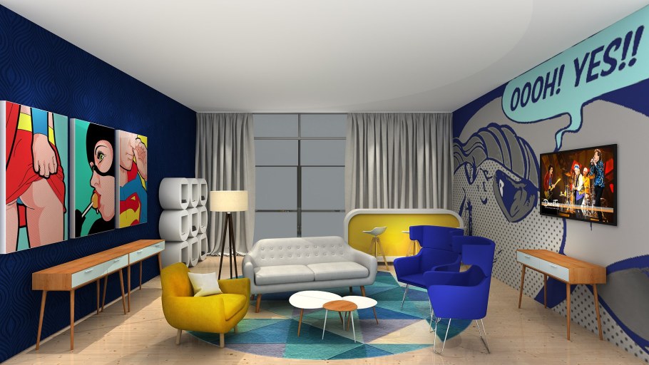 Поп-арт в интерьере