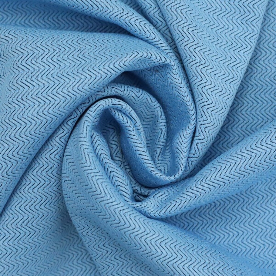 Блэкаут твид голубой с белым