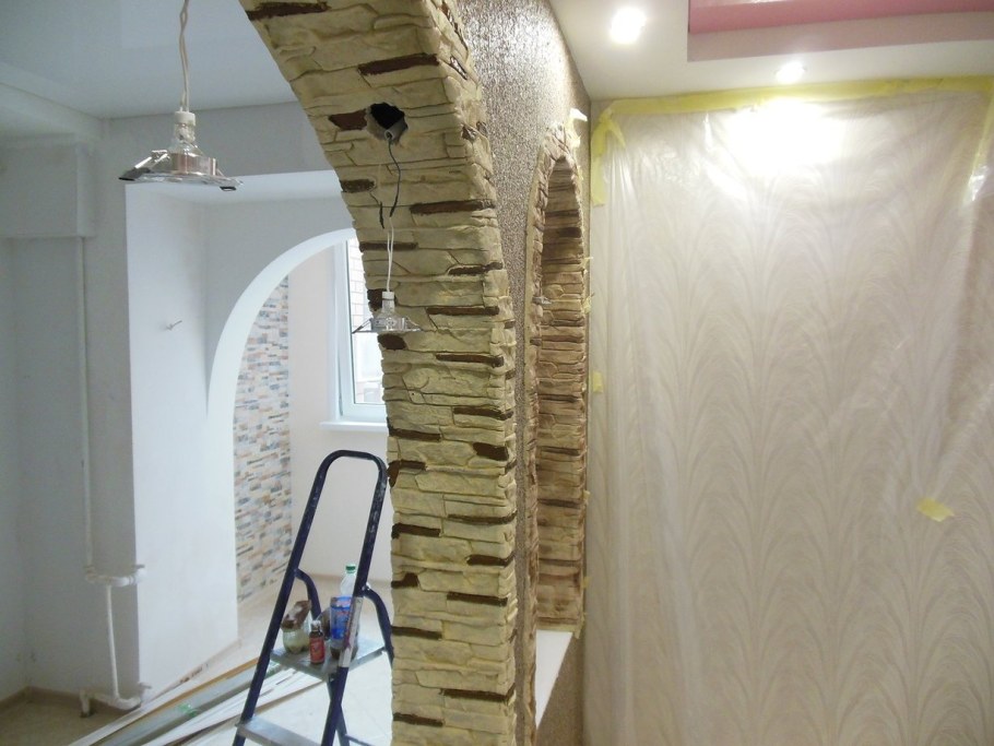 Декоративная штукатурка арка