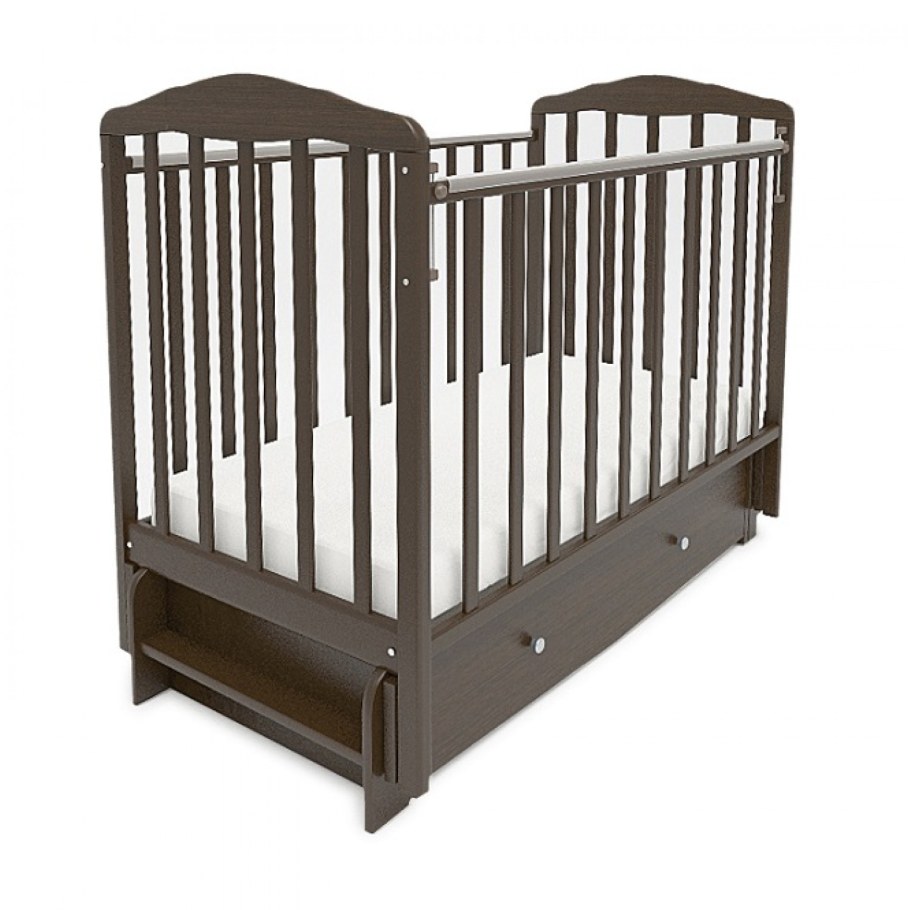 Кроватка СКВ-Компани 12700x берёзка New (классическая), продольный маятник