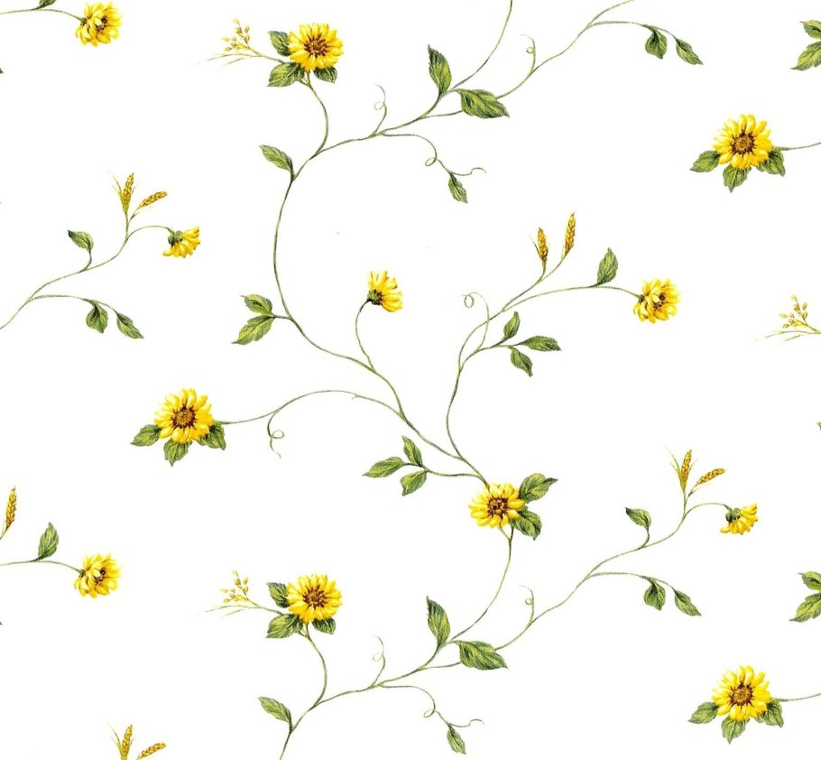 Желтые узоры на белом фоне