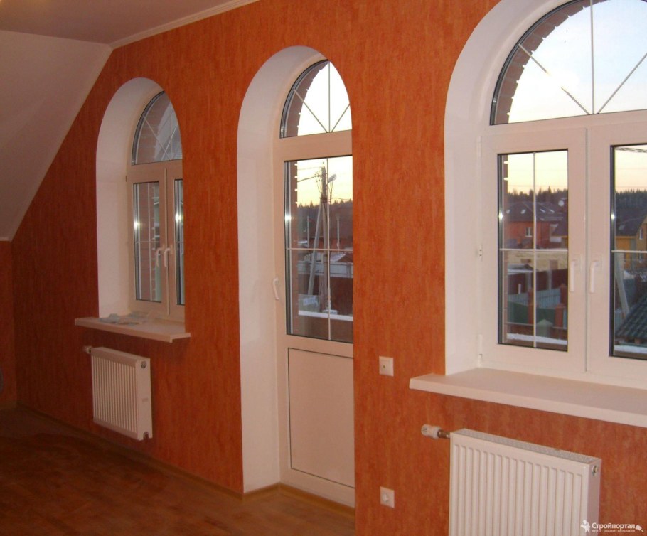 Арочные окна пластиковые