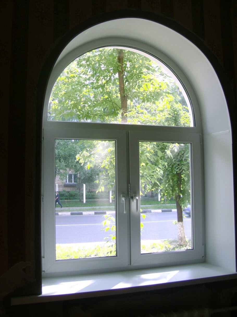 Окна полукруглые пластиковые