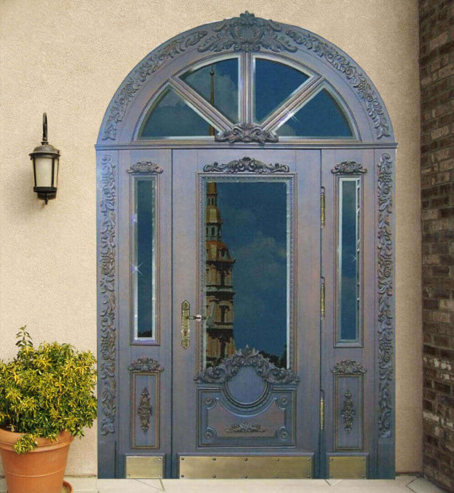 Арочные деревянные двери