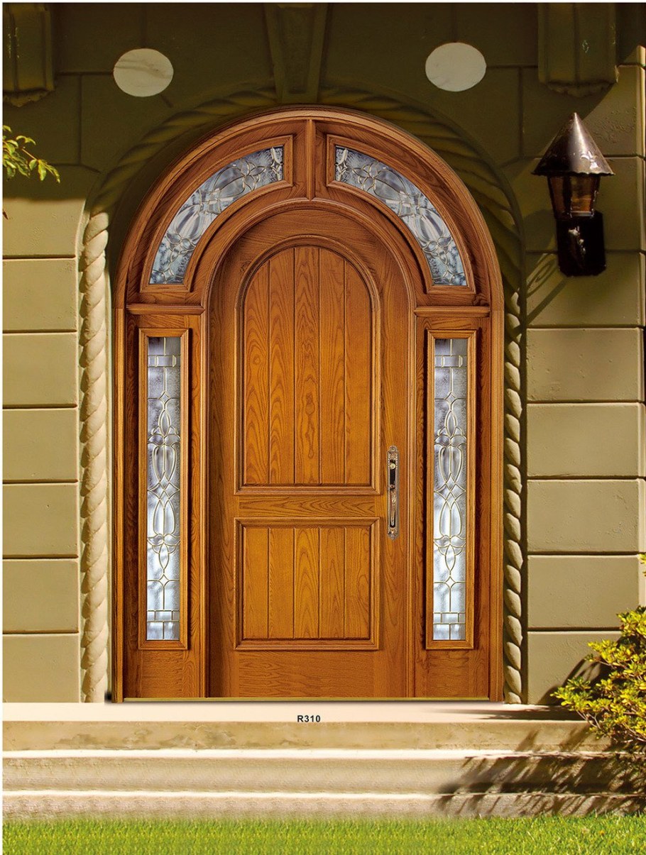 Двухстворчатые арочные двери