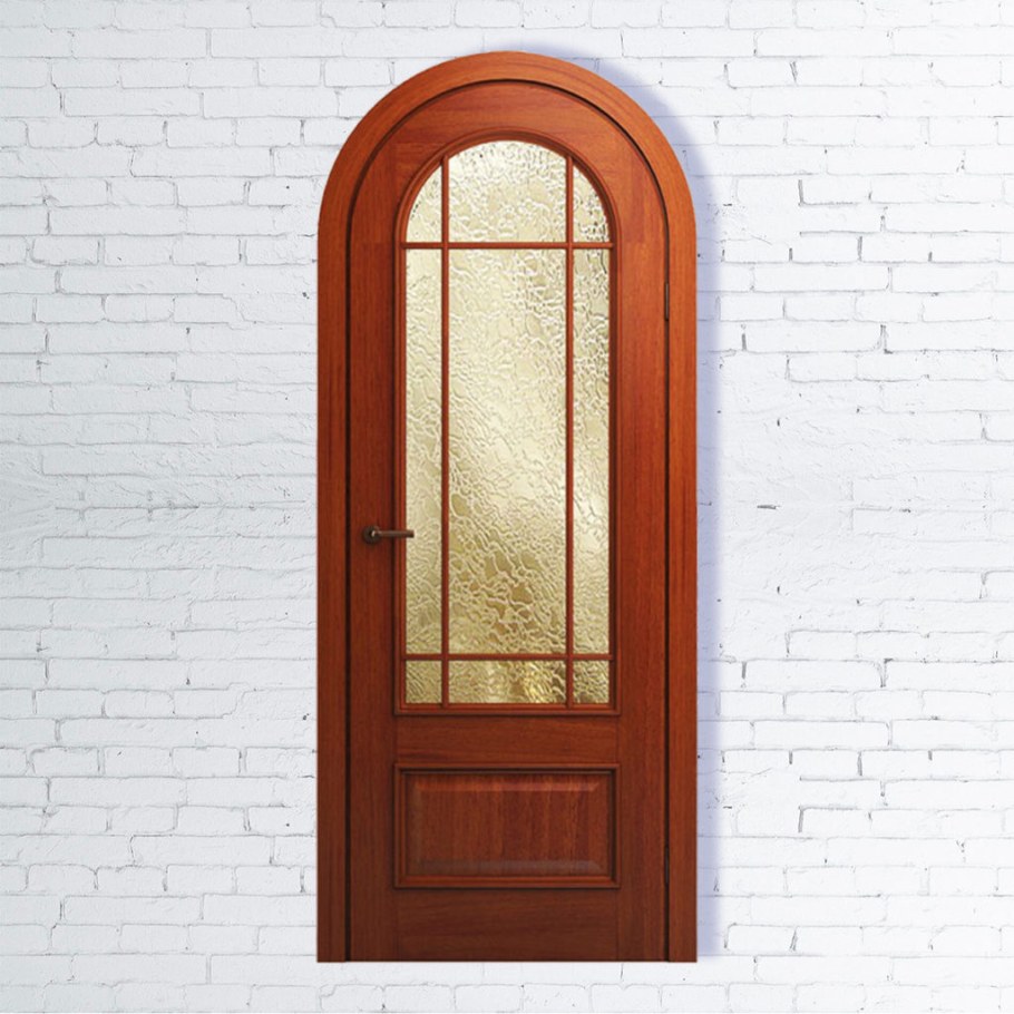 Арочные стеклянные двери