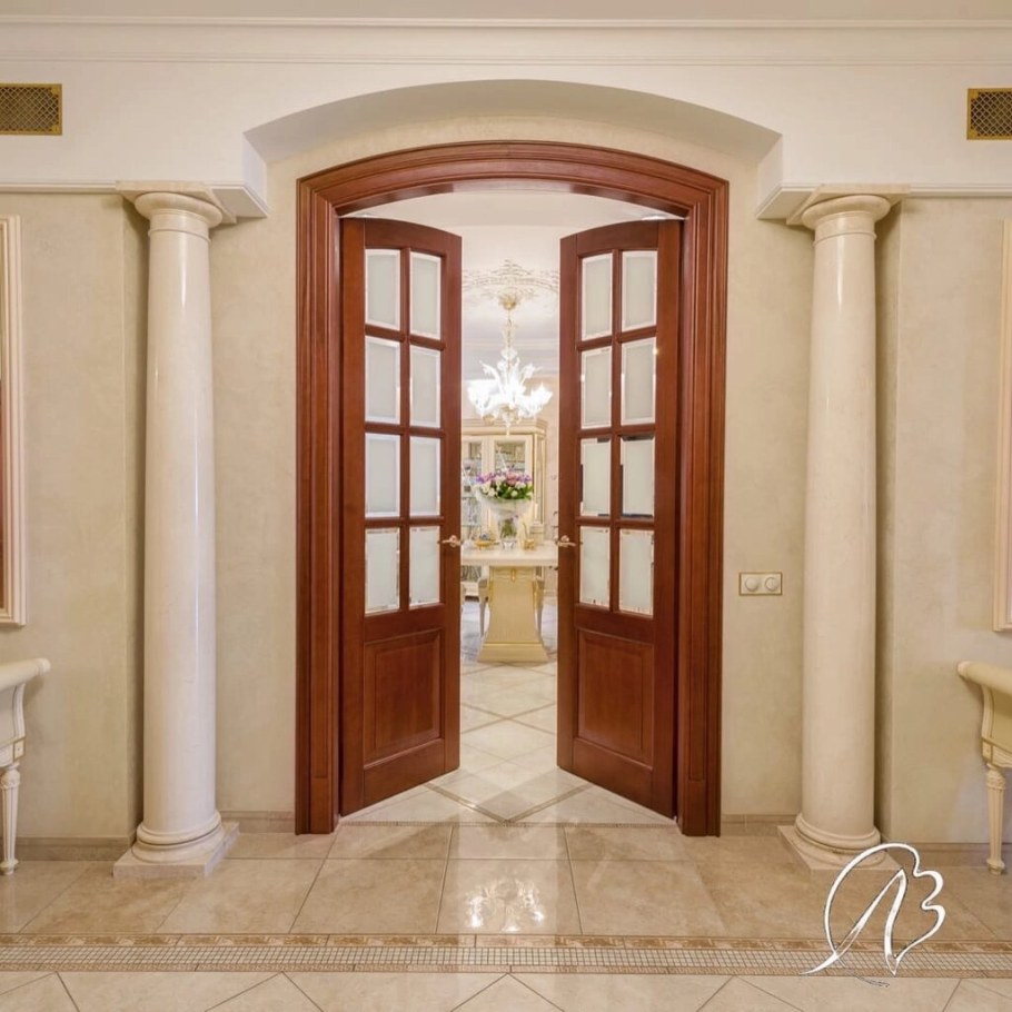 Межкомнатные двери с арочной фрамугой