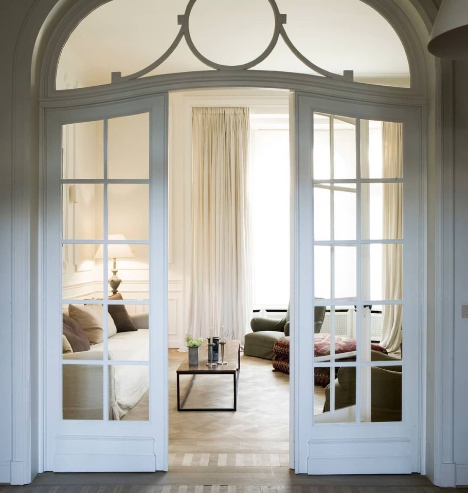 Арочные деревянные двери