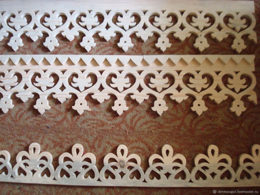 Элементы прорезной резьбы по дереву