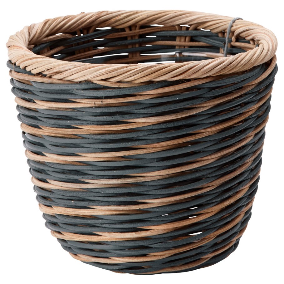 Вазоны икеа искусственный ротанг