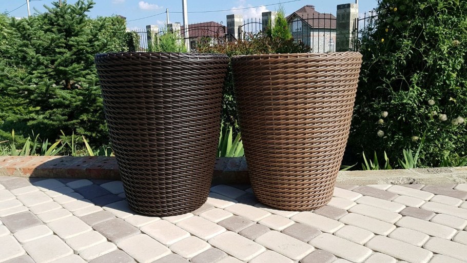 Кашпо cylinder Planters (28*28) коричневый 17197934